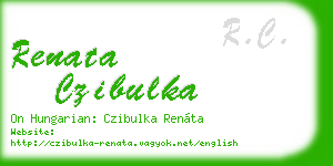 renata czibulka business card